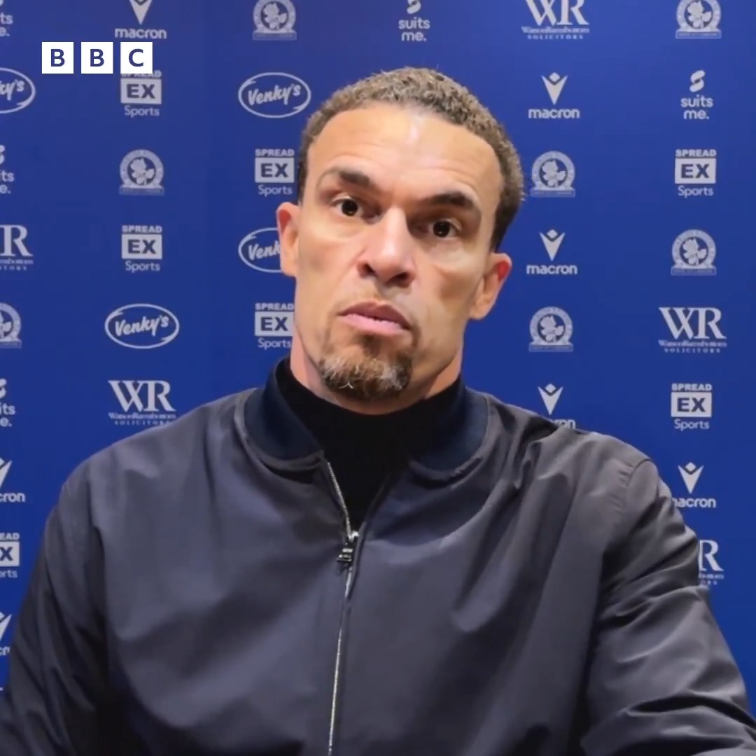 🔵 ⚪ "Normally we should be talking about three points to enjoy, and I think the connection with the fans was really good tonight. But tonight, I can't not talk about the referee, because now enough is enough." #Blackburn #Rovers head coach Valerien Ismael #bbcfootball