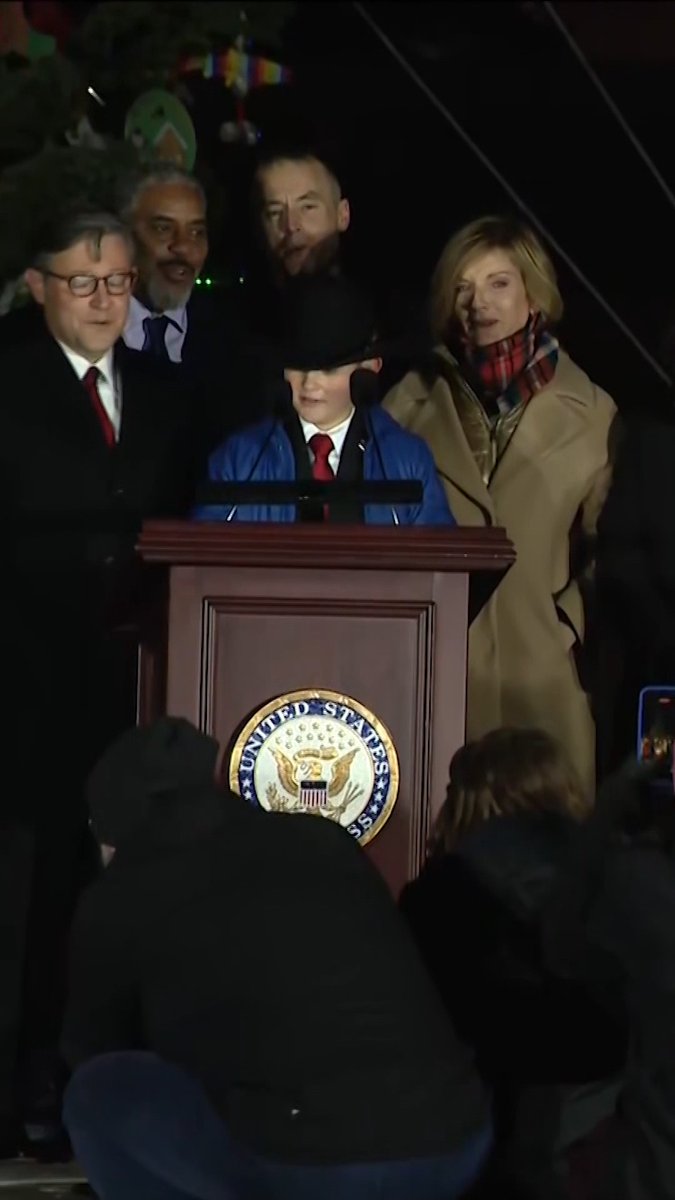 3...2...1.... 🎄✨ Virginia City 4th grader Grady Armstrong lit Nevada's first-ever Capitol Christmas Tree, Silver Belle, in Washington D.C. tonight. Silver Belle shined bright, and so did Grady — a holiday moment the Silver State will never forget! 🌟