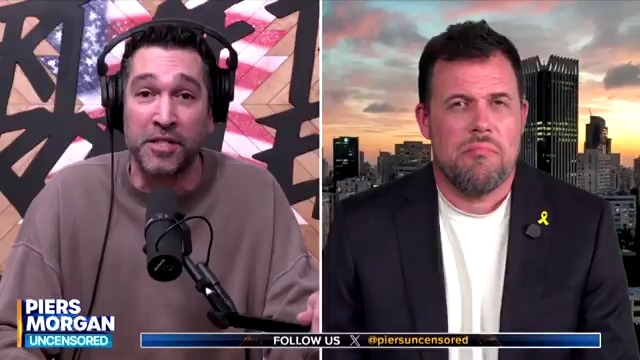 'You are a spokesman for the biggest terrorist organization in the region - and it's a region full of terrorist organizations!' Watch more of Dave Smith and Jonathan Conricus's Israel debate👇 📺 Piers Morgan | Dave Smith | Jonathan Conricus