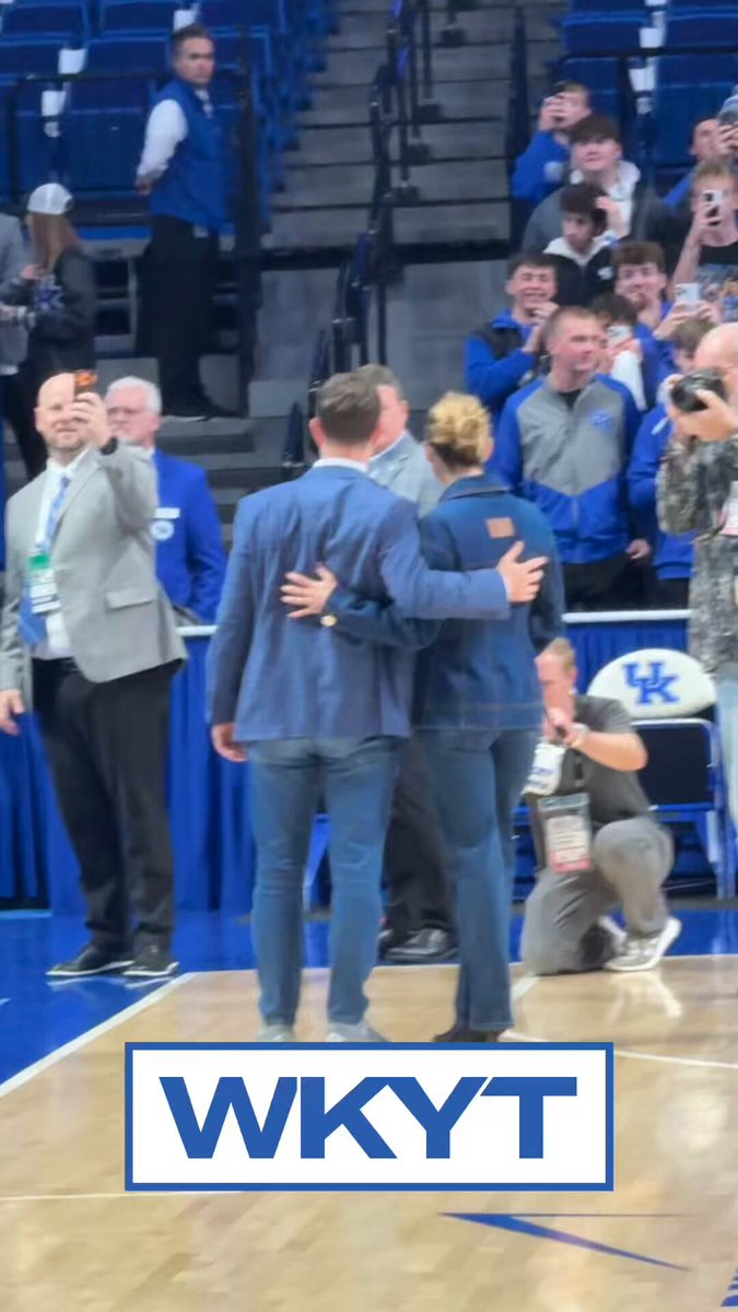 Will Stein just walked onto the Rupp Arena floor for a few pregame photo ops.