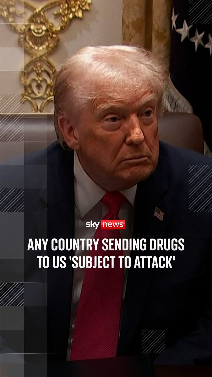 It comes after the White House confirmed the US Navy had ordered a second round of strikes on an alleged Venezuelan drug boat. The US President warned that attacks on drug smugglers wouldn't be limited to Venezuela.