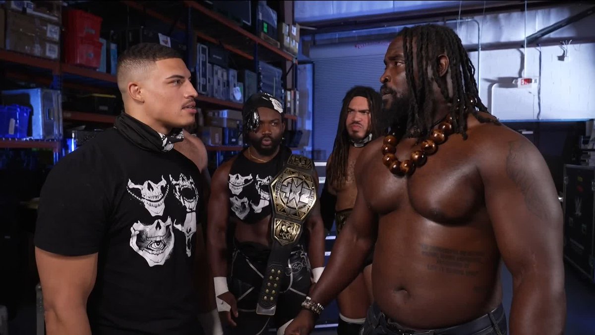 Dion never forgot. 😲 After giving his Tag Team Title to Saquon Shugars 🍬, Dion Lennox reminded Oba Femi wwe of a conversation the two had that lit a fire under the DarkState powerhouse...