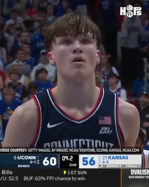 UConn freshman Braylon Mullins just played in his second college game and put up a career-high off the bench 🔥 17 PTS | 6-12 FG | 5 REB | 23 MINS