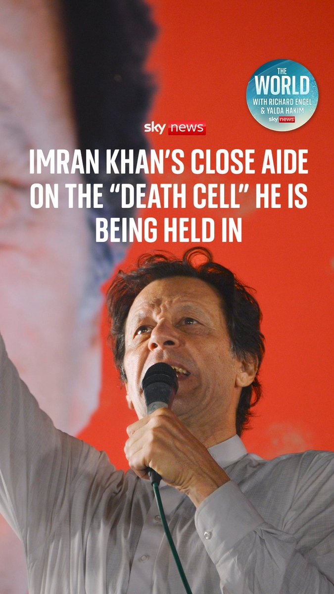 Imran Khan and "the death cell" where he is being held. Sayed Z Bukhari is one of Khan's closest advisors and tells Yalda Hakim about the condition the former Prime Minister is in amid growing concerns for his health. Hear their full chat here 👉
