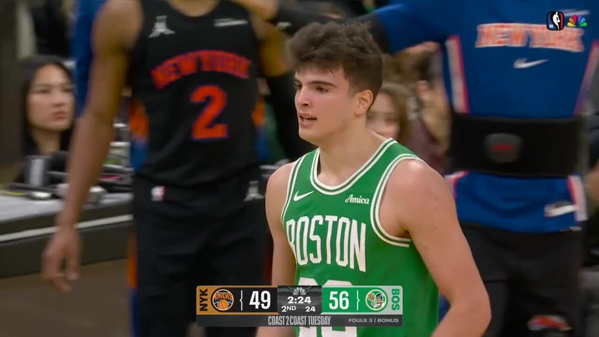 HUGO GONZรLEZ ganรกndose al Garden de Boston โ๏ธ๐ช๐ธ Sensacionales minutos en el triunfo de los Celtics ante los Knicks ๐๐ป #NBAxDAZN ๐