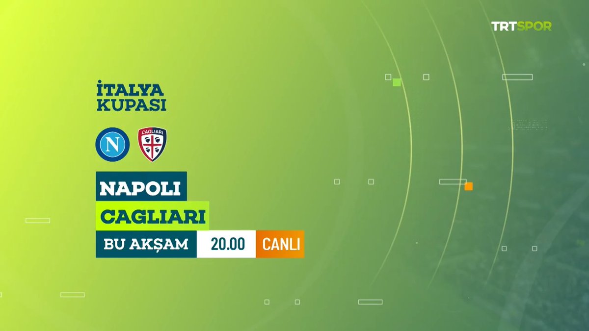 🤩 İtalya Kupası heyecanı TRT Spor'da yaşanıyor... 🇹🇷Semih Kılıçsoy'un formasını giydiği Cagliari, Napoli karşısında 👇 📅 Bugün ⏱️ 20.00 📺 TRT Spor