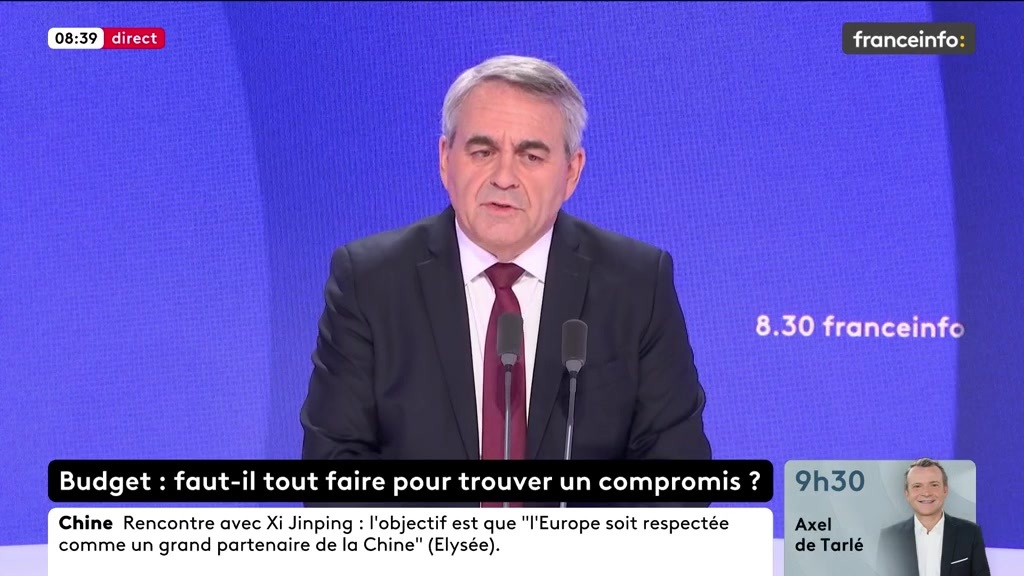 🔴 En l'état, "on ne peut pas voter pour" ce budget a jugé Édouard Philippe ➡️"Qu'il arrête de régler ses comptes avec E. Macron. Il est dans une sorte de vengeance personnelle qui n'a pas sa place au moment où notre pays est dans de vraies difficultés [...]", dit Xavier Bertrand