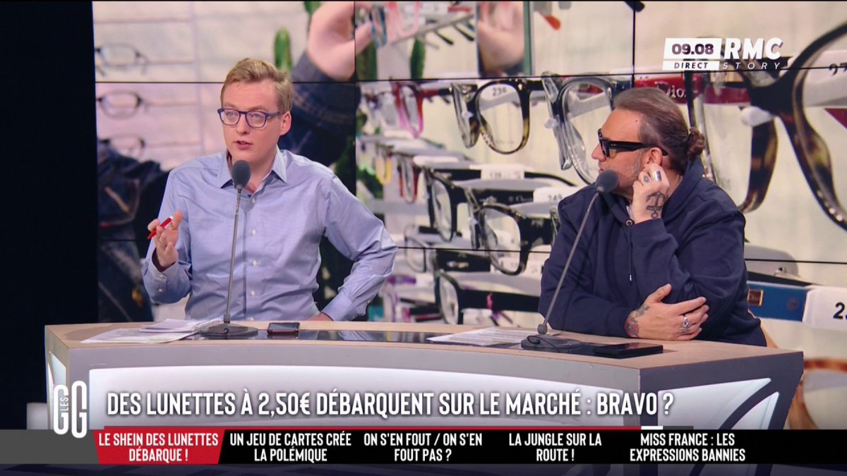 👓 Des lunettes de vue à 2,50€ 🗣️ Antoine Diers : "Le prix moyen c'est 135€... Quand je change de lunettes je me demande pourquoi on paie aussi cher un bout de plastique ! Arrêtons de payer des mutuelles pour que Bruno ait la classe avec des lunettes hors de prix !" #GGRMC