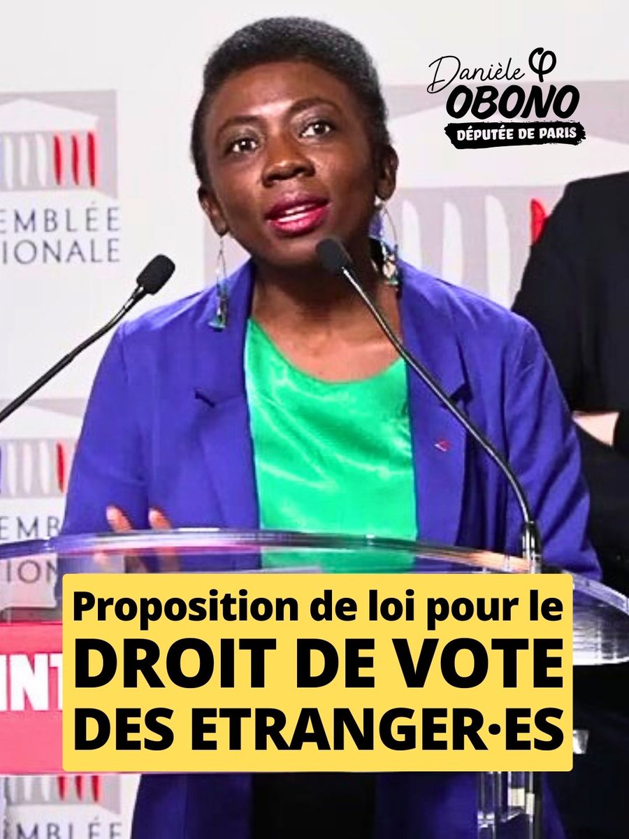 🔴 FLASH | La députée Danièle Obono appelle à instaurer le droit de vote des étrangers. 🗳️🇫🇷