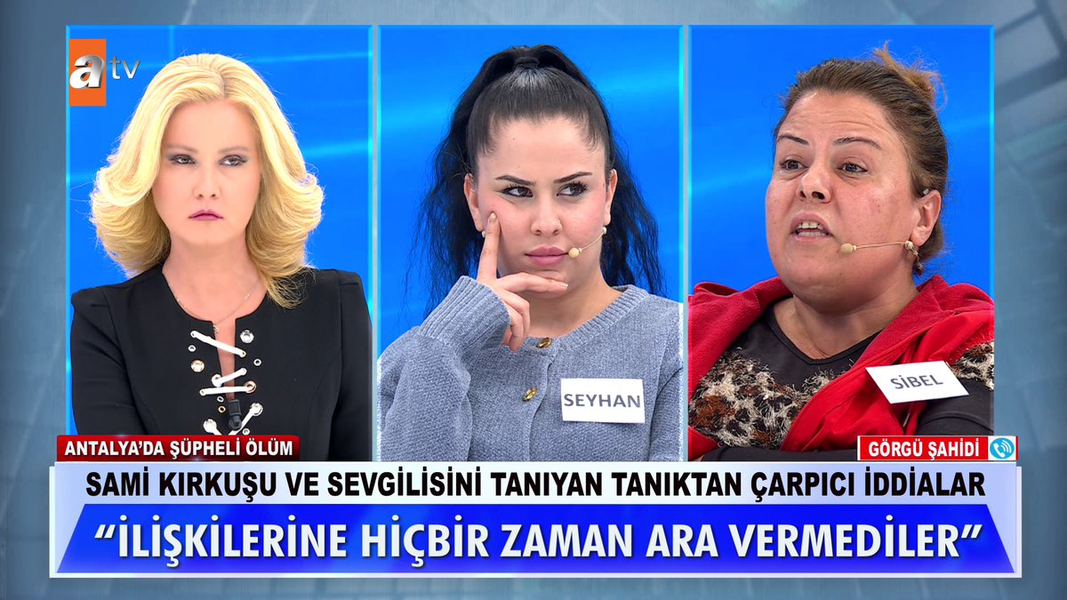Sami Kırkuşu ve sevgilisini tanıyan tanıktan çarpıcı iddialar... ''İlişkilerine hiçbir zaman ara vermediler'' #MügeAnlıİleTatlıSert #MügeAnlı atv