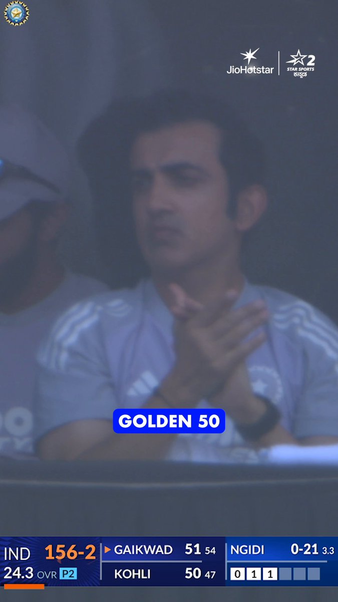 5️⃣0️⃣ each for Virat & Ruturaj! 🤌 And the running between the wickets…..uffff 🥵