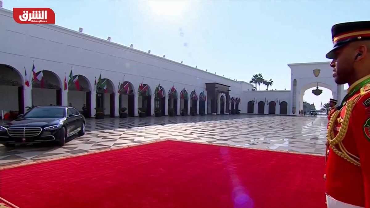 🚨🚨🚨🚨🚨 وصول رئيسة وزراء إيطاليا جورجيا ميلوني إلى قصر الصخير في المنامة للمشاركة في القمة الخليجية الإيطالية