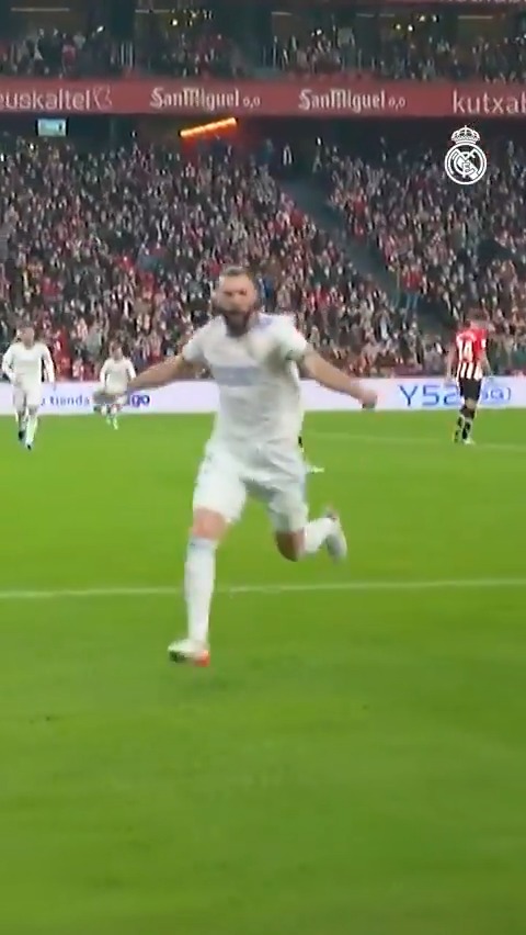 When Karim Benzema hit R1 + ⭕ vs Athletic Club...