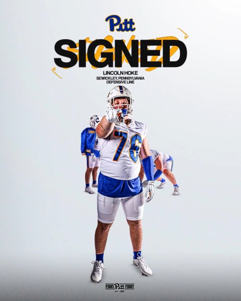 He’s staying home 🏠 LINCOLN HOKE IS A PITT PANTHER ✍️ Lincoln Hoke 3⭐️