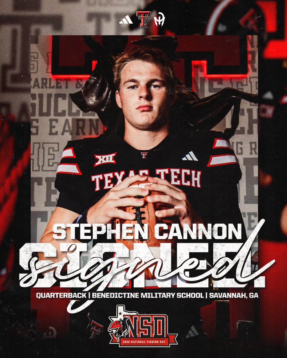Officially a Red Raider ✍️ Welcome home, Stephen Cannon™️!