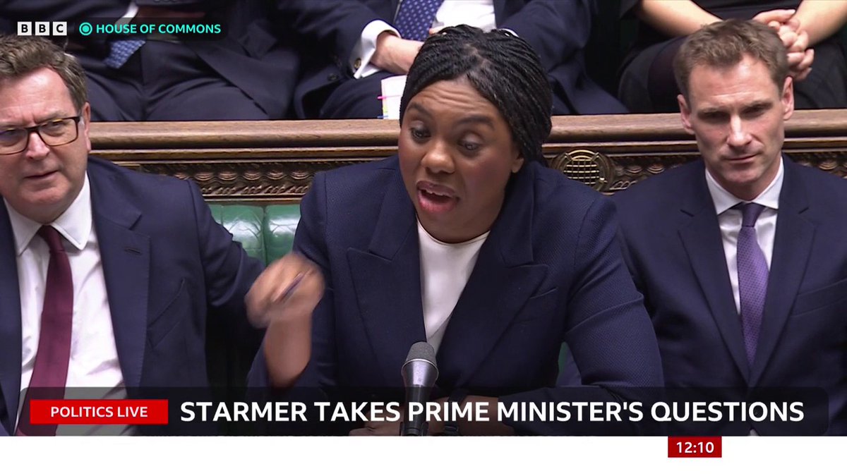 Kemi Badenoch says "millions of people have been hung out to dry" by the Budget and challenges on unemployment rates Keir Starmer says Labour is "turning the page" on failure by previous government and they're "building a brighter future" #PMQs