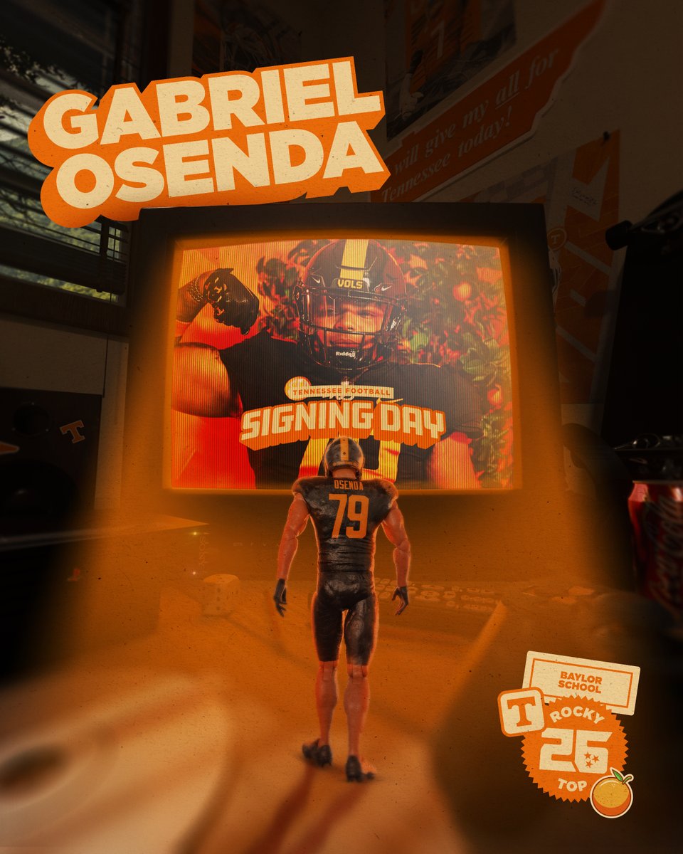 Home sweet home! a BIG addition to the OL Gabriel “Big Squish” Osenda | #RockyTop26 🍊