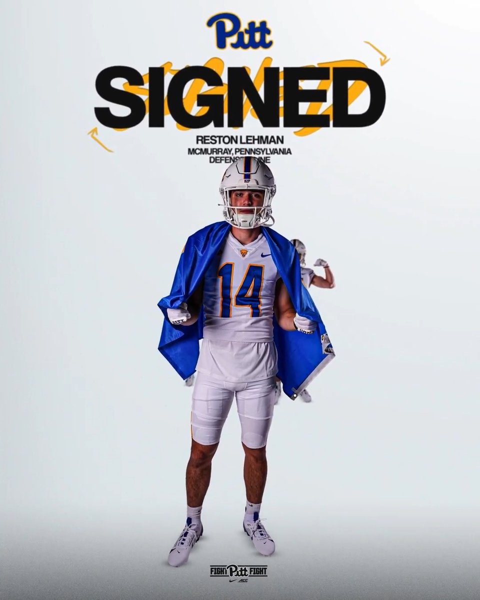 From the WPIAL ➡️ Pitt RESTON LEHMAN IS A PITT PANTHER ✍️ Reston Lehman 4⭐️