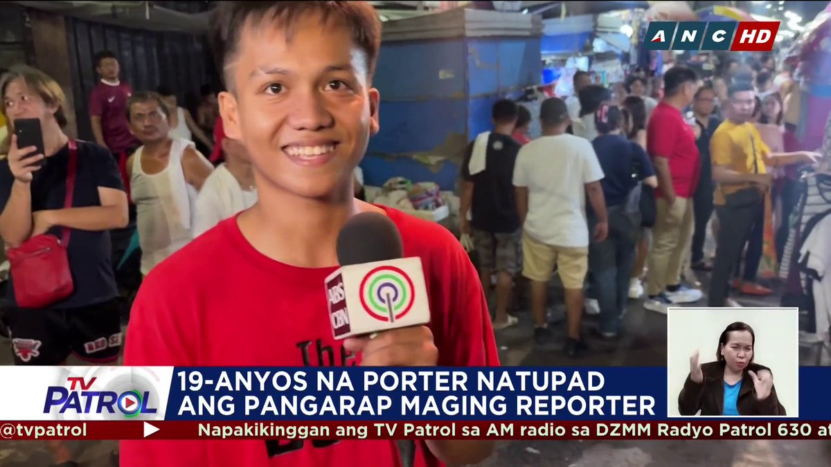 "PORTER TO REPORTER" Nag-viral online ang 19-anyos na porter sa Divisoria nang matupad ang pangarap na maging reporter. Kilalanin si Christian Tee sa ulat na ito.