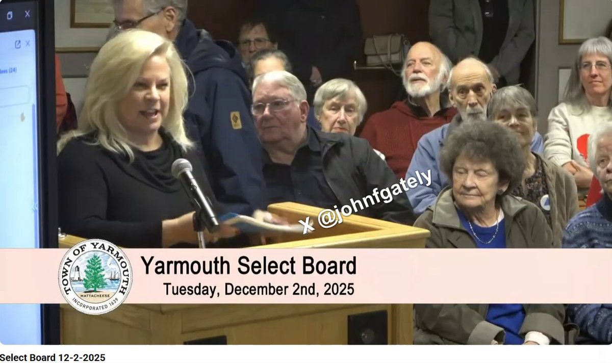 Yarmouth citizen Cheryl Ball last as Yarmouth Select Board defeats sanctuary measure: “Inside of that resolution is the word 'visitor'...used to extend the protections offered to citizens to illegal immigrants.” #mapoli Cape Cod Concerned Citizens-Legal Citizens First!