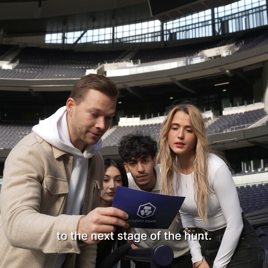 4 challengers. 1 match coin. Watch them tear through the stands, crack clues, and battle for the chance to hand over the Official Match Coin at a UEFA Champions League match in London ⚽✨ Want your own shot at delivering the coin at an upcoming match? Claim now 👉 #UCLwithCryptoCom