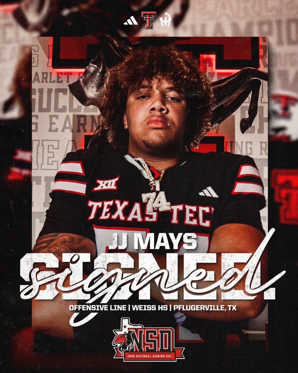 Officially a Red Raider ✍️ Welcome home, Jerald “The One” Mays!