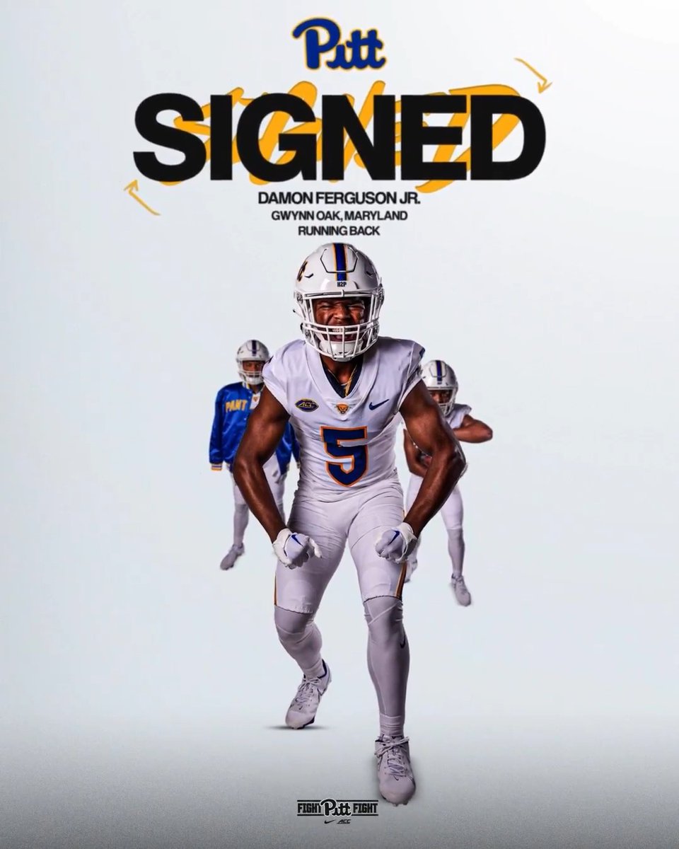 Now entering the RB room 💥 DAMON FERGUSON IS A PITT PANTHER ✍️ Damon “Nuddle” Ferguson Jr