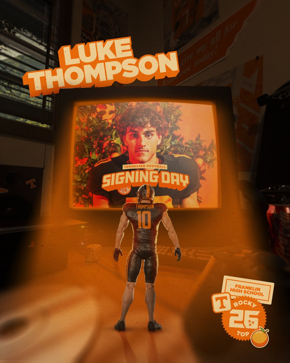 Home sweet home! Homegrown. A Volunteer State addition to the family. Luke Thompson | #RockyTop26 🍊