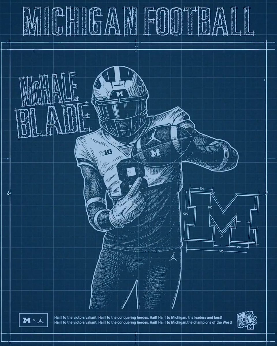 Building our future with McHale Blade 🧱 Welcome home, McHale! » #GoBlue | #BrickByBrick26