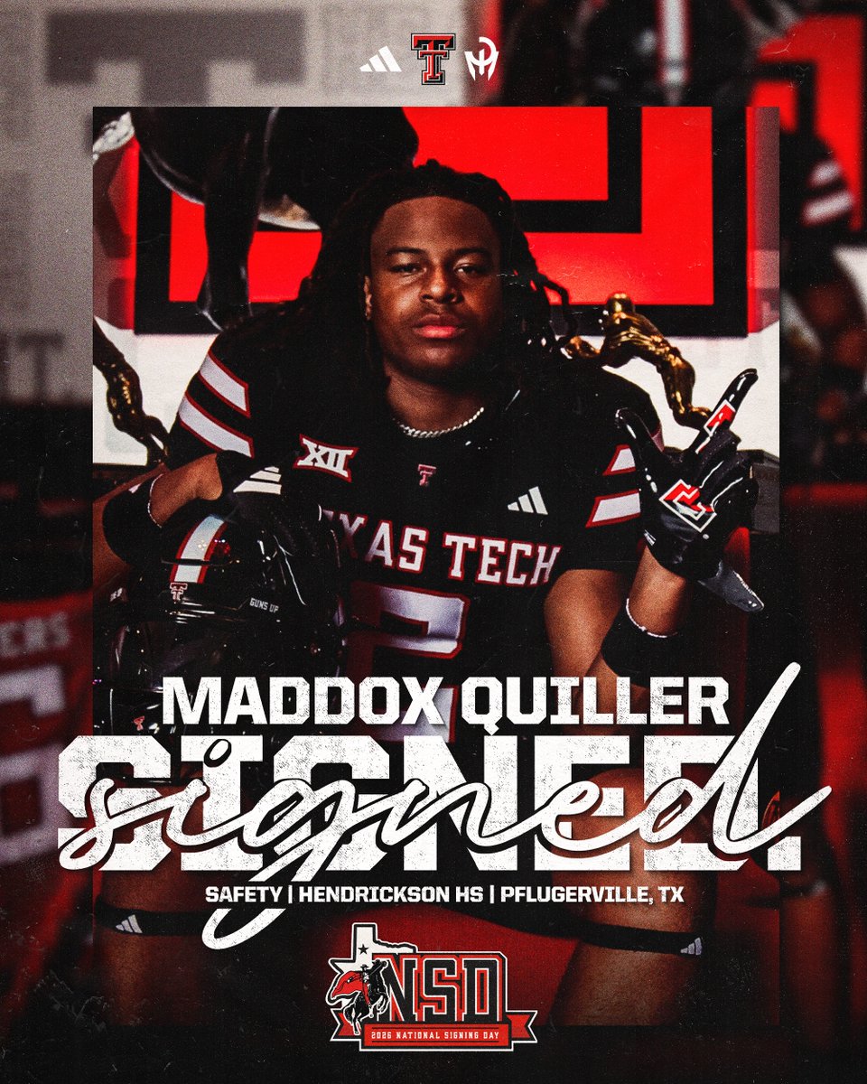 Officially a Red Raider ✍️ Welcome home, @Maddoxquiller07!