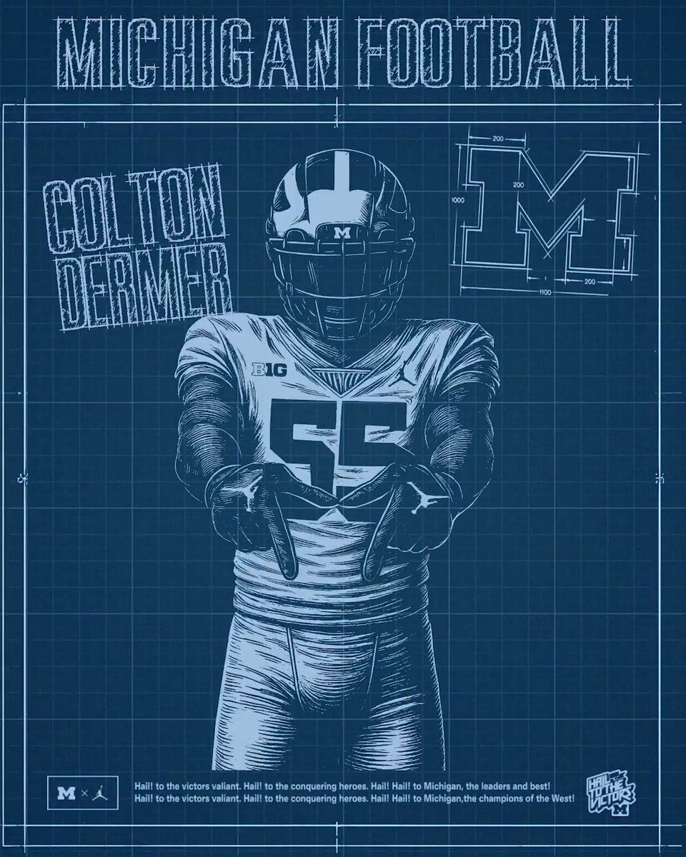 Building our future with Colton Dermer 5⭐️ LS 🧱 Welcome home, Colton! » #GoBlue | #BrickByBrick26