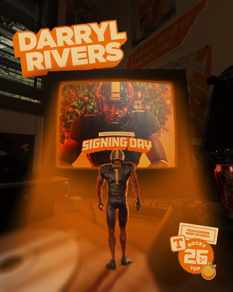 Home sweet home! QBs beware. Darryl Rivers | #RockyTop26 🍊