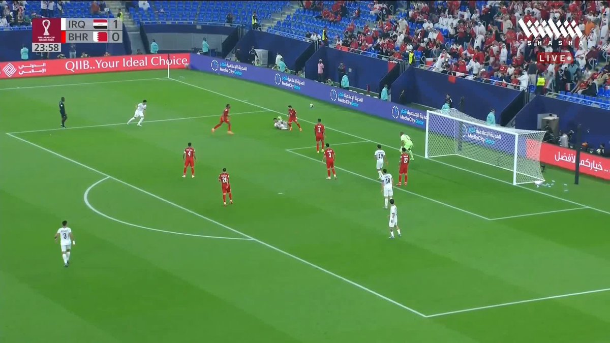 🚨🚨🚨🚨🚨🚨🚨🚨🚨🚨🚨🚨🚨🚨🚨 هدف عراقي ثاني في مرمى البحرين — مهند علي ⚽️ الهدف الثاني لصالح العراق بصوت فهد العتيبي ♥️🇮🇶