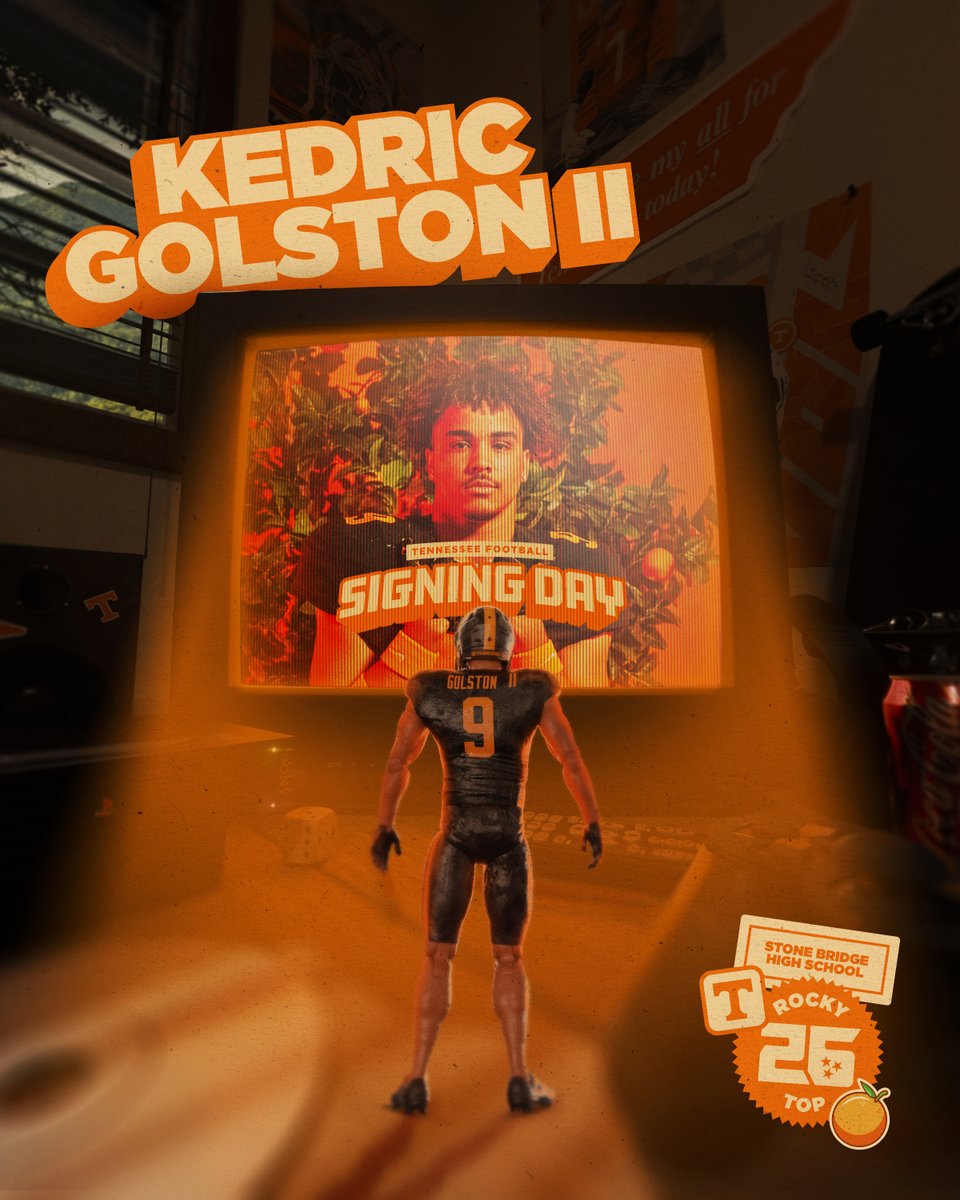 Home sweet home! Just let him work 🚧 Kedric | #RockyTop26 🍊