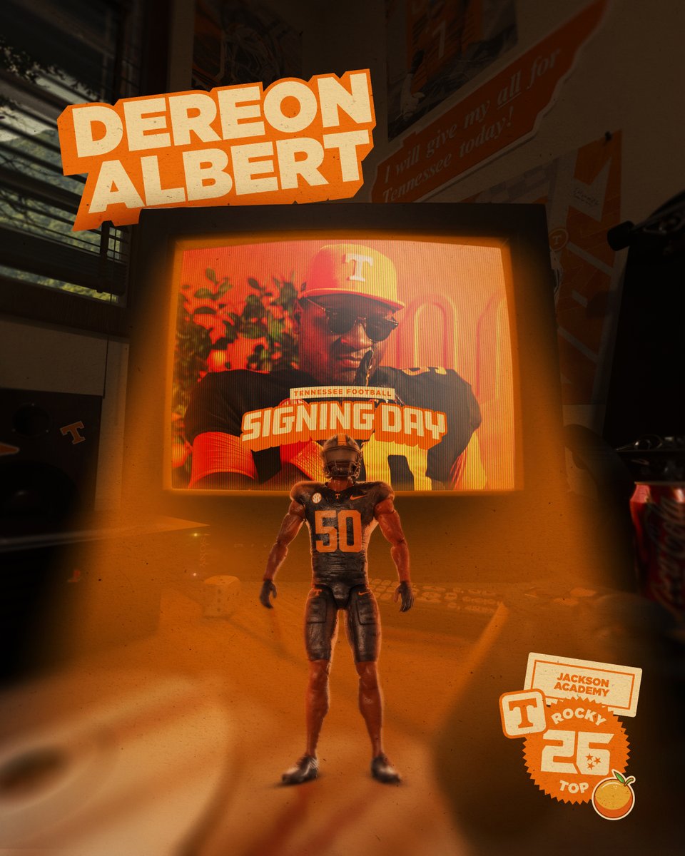 Home sweet home! The DL just got another playmaker. Dereon “Bear” Albert | #RockyTop26 🍊