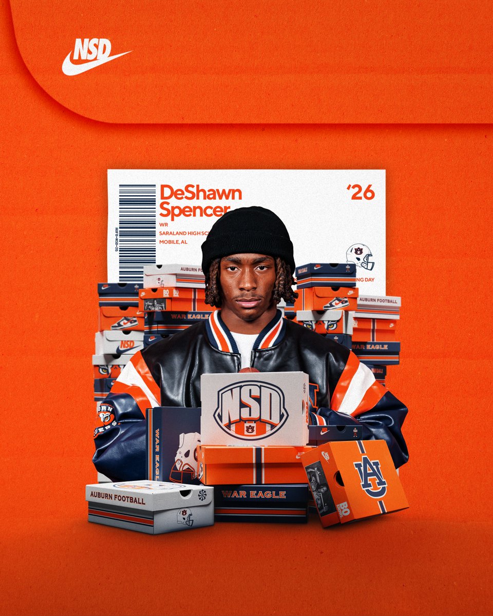 Another weapon headed to The Plains. 👀😏 It's OFFICIAL, DeShawn spencer! 🏠 Mobile, Alabama 🍿 Wide Receiver 🔗