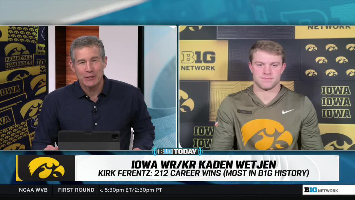 The Jet live on BTN. Kaden Wetjen x #Hawkeyes
