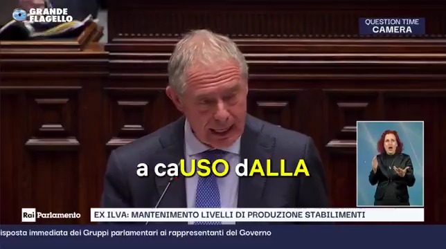 Anche oggi l'italiano è un optional per il ministro Urso