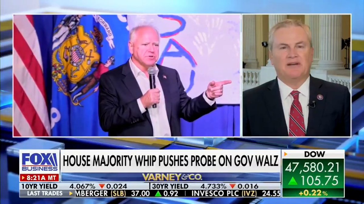 🚨 Massive welfare fraud in Minnesota and Democrats turn a blind eye. Rep. James Comer: "Government employees… said they alerted both Gov. Walz and AG Ellison… and both… turned a blind eye to it." They protect Somalis scamming our system while Americans pay the price.