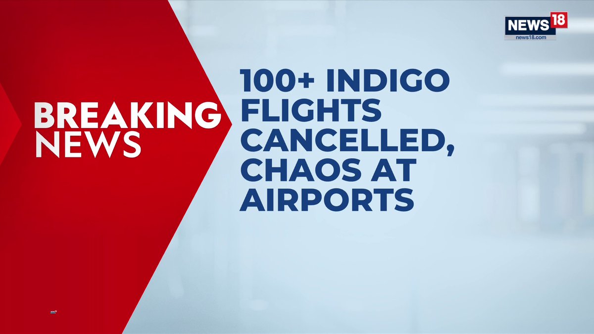 🇮🇳 | AHORA: Grandes interrupciones en aeropuertos clave de todo India, más de 100 vuelos de IndiGo cancelados, caos en los aeropuertos del país.