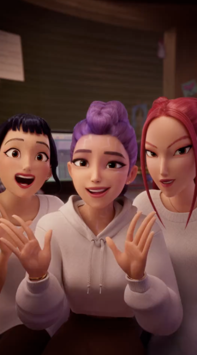 A message from Rumi, Zoey, and Mira to every HUNTR/X listener on Spotify!!! 💜