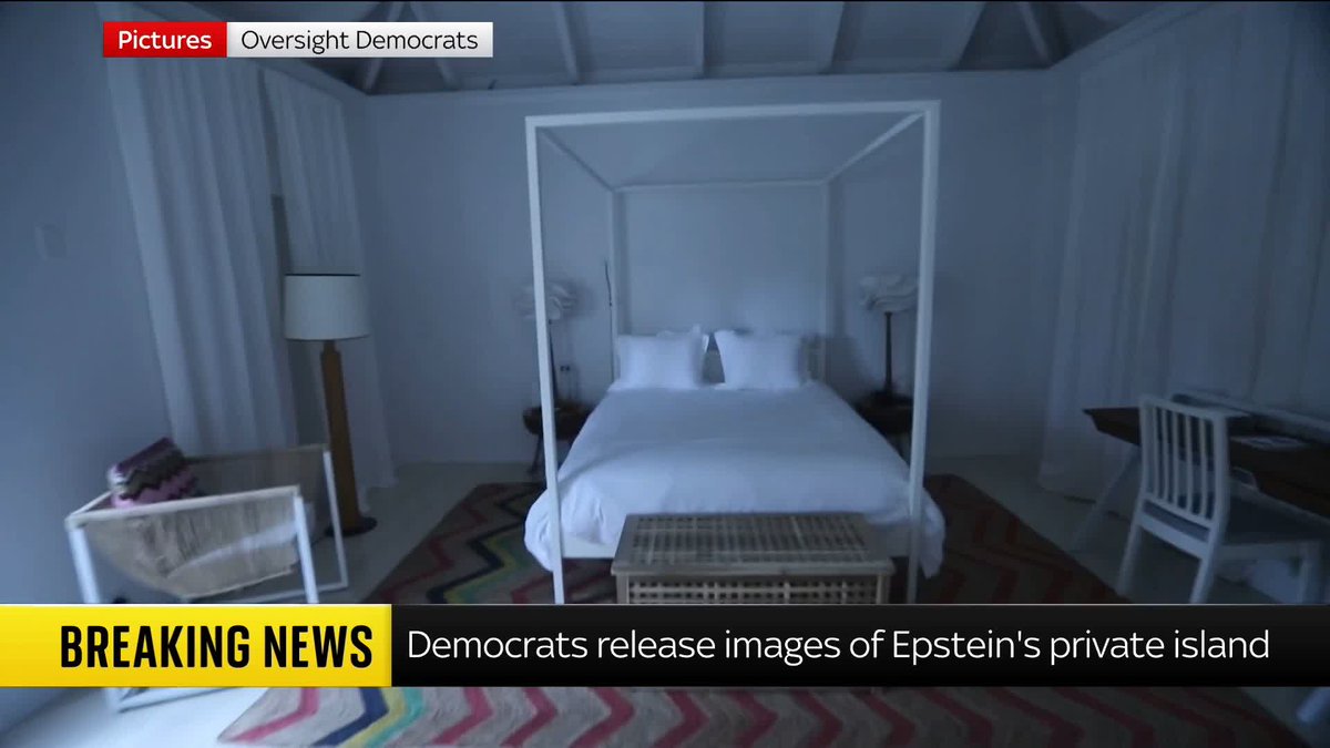 BREAKING: 'Never-before-seen' images and video of Jeffrey Epstein's private Caribbean island have been released by politicians in the US. Sky's @MarkAustinTV has the latest ⬇️ Read more🔗 📺 Sky 501, Virgin 602, Freeview 233 and YouTube