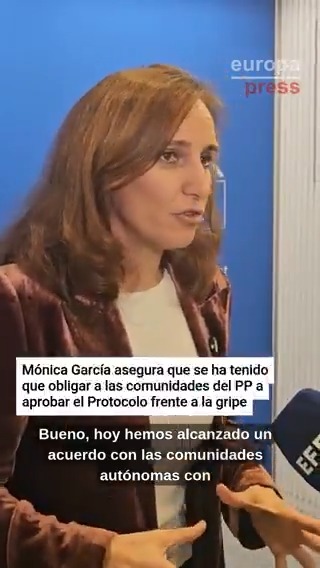 Mónica García asegura que se ha tenido que obligar a las comunidades del PP a aprobar el Protocolo frente a la gripe
