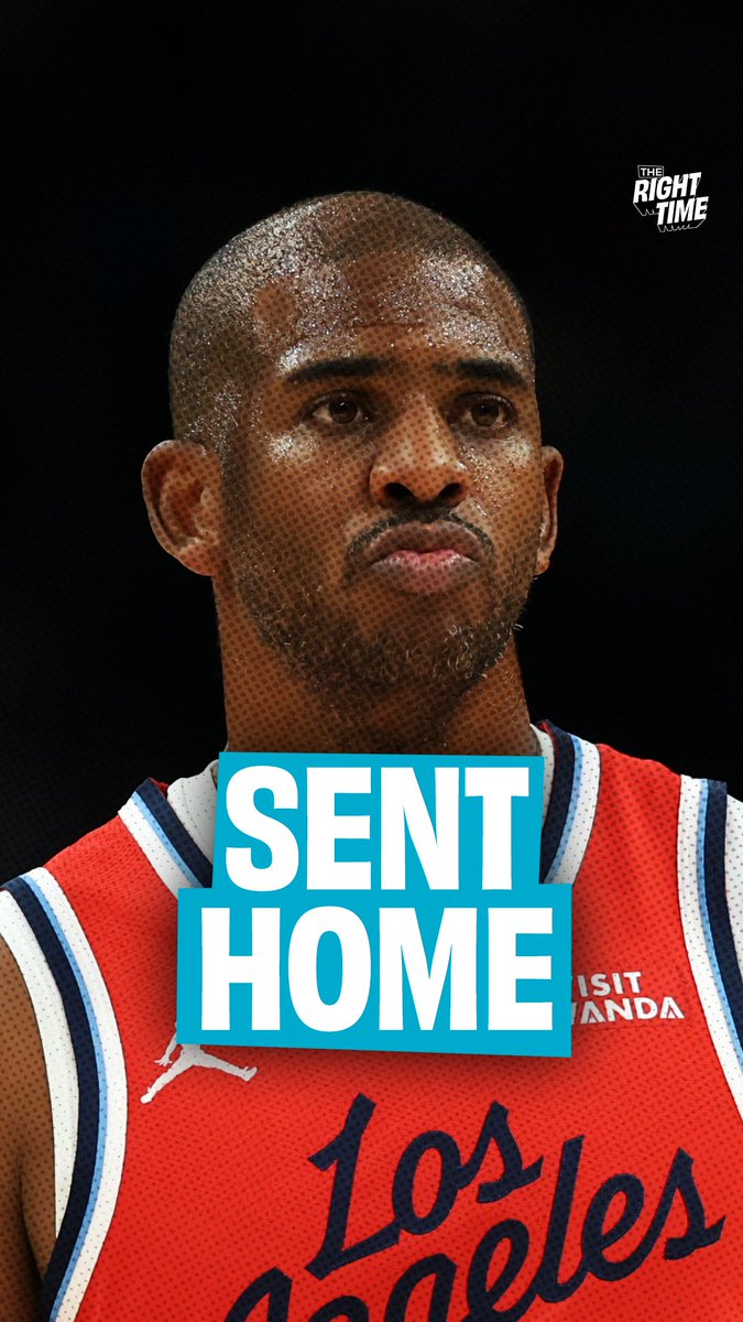 The Clippers were clearly FED UP with Chris Paul after sending him home overnight 😳 "I can only imagine how miserable it would be to be around an old Chris Paul when you are that bad and that old."