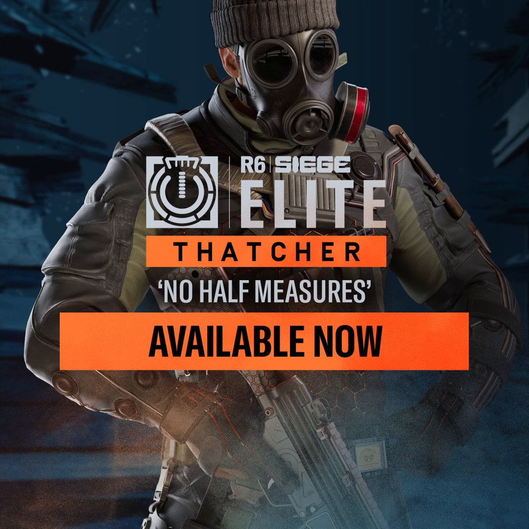 Lights out, mate. Thatcher is here to shut it all down. The new Thatcher Elite set is available in-game and at