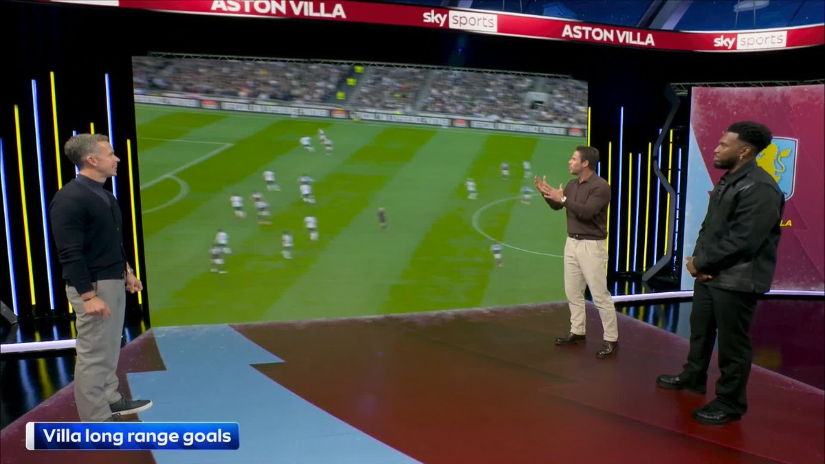 "This is what football SHOULD BE ABOUT!" Safe to say Jamie Redknapp is a big fan of Aston Villa scoring from outside the penalty area this season 😅