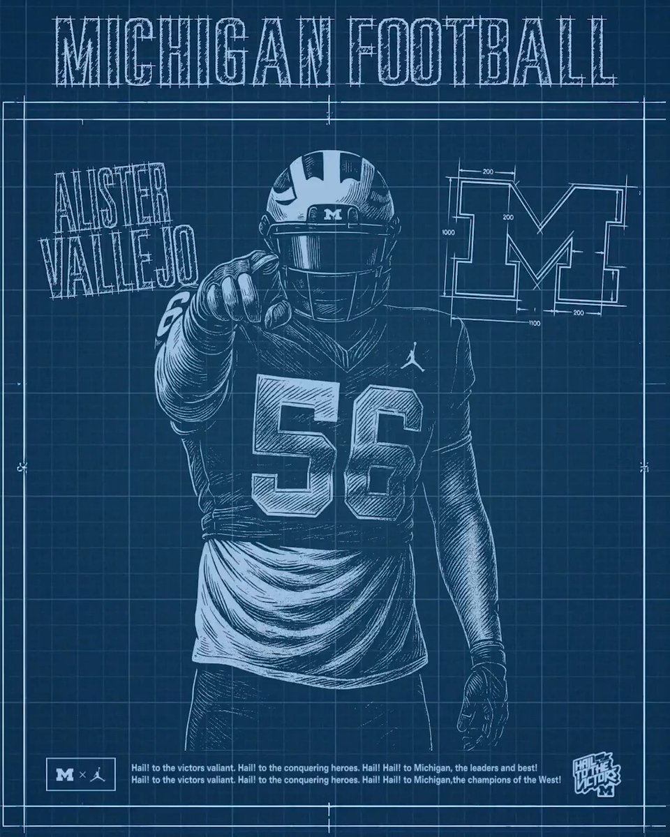 Building our future with Alister Vallejo 🧱 Welcome home, Alister! » #GoBlue | #BrickByBrick26