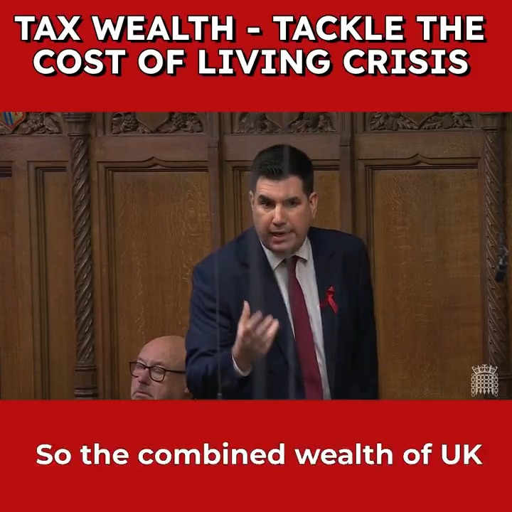 The wealth of Britain's billionaires has more than DOUBLED since 2010. Wages haven't doubled - they've been flat. Living standards haven't doubled - they've gone through the floor. From my post budget speech: Tax Wealth - Tackle the Cost of Living Crisis!