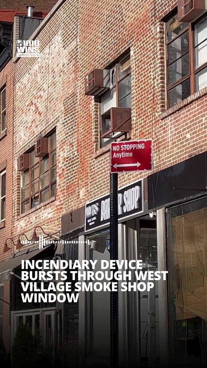 NYPD says an ‘incendiary device’ was detonated at a smoke shop in the West Village overnight; no injuries or arrests
