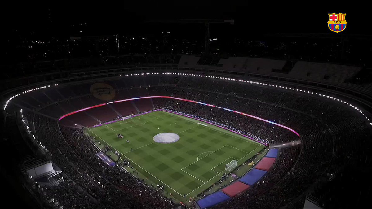 Light show at Spotify Camp Nou ✨